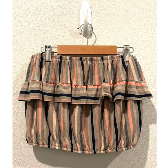 AMERICAN EAGLE Multicolor Striped Crop Top - Picture 1 of 3